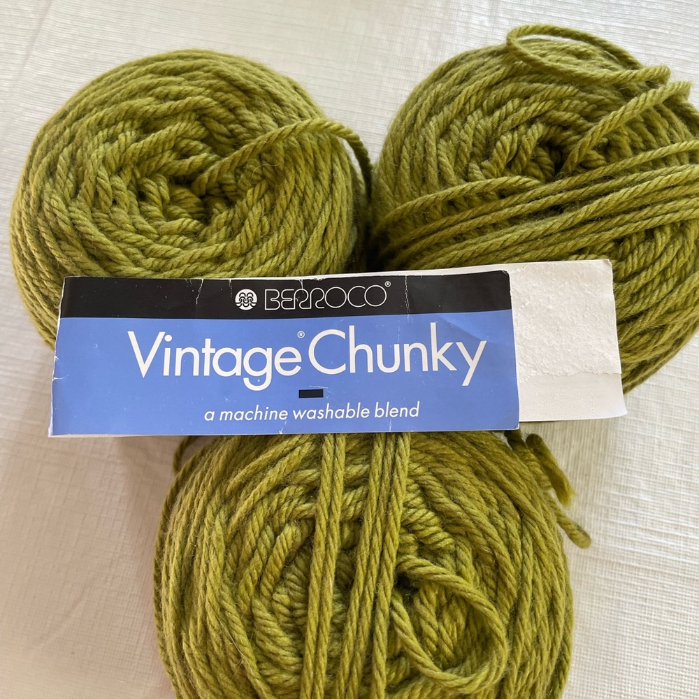 Berroco Vintage Chunky Yarn in Olive Green